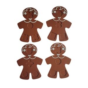 vt 1971 Hasbro Cookie Cutters Gingerbread‎ Man Set of 4 Parts